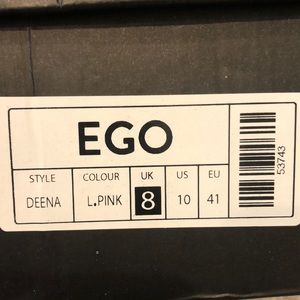 EGO brand pink DEENA heels. Never worn. New in package. US size 10/UK size 8.